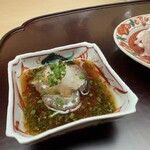 徳ㇵ本也 - 海鼠ポン酢　程よい歯応えです。細やかな技が光ります。