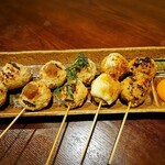 淡路島 炭火焼鶏 カンパイ - 料理写真:つくねオールスター(塩、たれ、チーズ、おろしポン酢、梅肉)
