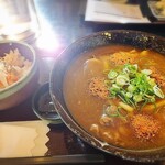 幸来 - 料理写真:カレーうどん＋五目ごはん