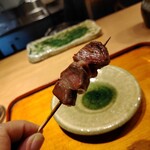 にかわ - 砂肝　真ん中は、縁側付き