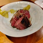 にかわ - かもねぎ　新潟産真鴨　厚切りもも、薄切りロース、　地産ネギ