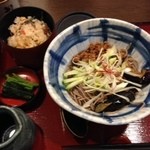 Sojibou - 揚げ茄子と肉味噌のピリ辛冷やしそば810円