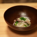 柚木元 - 本州鹿メスのバラ肉の粥