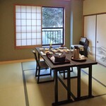 川の家 - 朝食会場