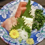 川の家 - 夕食（刺身）