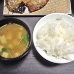 川の家 - 朝食（ご飯 ＆ 味噌汁）