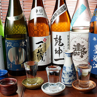 宮城の地酒と東北地方を中心とした多彩な地酒や季節酒をご用意