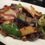 上海華龍 - 【2025.1.21(火)】麻婆ナス定食（並盛）950円の麻婆ナス