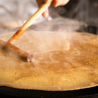 一枚一枚丁寧に焼くこだわりのクレープ