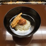 片折 - おこげの梅茶漬け