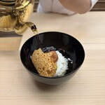 片折 - おこげの梅茶漬け