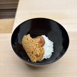 片折 - おこげの梅茶漬け