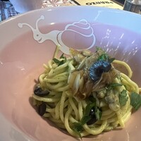 biodinamico - 月替わりメニュー　あさりとネギのパスタ