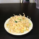 パーク ラホーリー レストラン - サラダ　　　量はしっかり　どちらかといえば酸っぱめのドレッシング　ひよこ豆が良い味出してます