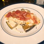 山下食堂 - 茄子のソテーとオムレツ パルミジャーノのクリーム