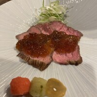 道産羊肉割烹 ラムぴりか - 藁焼き