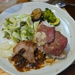 キッチン ブルー グローブ - 最後のワンプレート