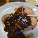 キッチン ブルー グローブ - 右の大きめなソテー