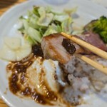 キッチン ブルー グローブ - 最後のソテー、三元豚は美味いね