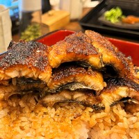 うなぎ家 しば福や - うな重　鰻断面