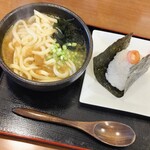まるみや商店 - ホッキカレーうどん おにぎりセット