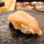 鮨 なんば - 甘海老 37℃/21℃