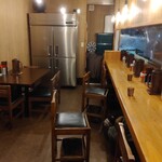 らーめん心繋 - 裸電球の灯る温かみのある店内✨