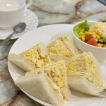 英国館 - モーニングセット　サンドイッチ