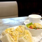 英国館 - モーニングセット　サンドイッチ