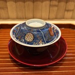 日本料理 かしづき - 虎河豚茶碗蒸し　河豚の皮　白子
