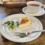 お食事処 だんらん日和 - ランチ(\1,980)　デザート（バスクチーズケーキ）