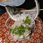 海鮮問屋 ふじ丸 - 鯵のなめろう¥100