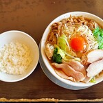 麺屋　たか - ライス付き！キーマカレーにカスタムできます。