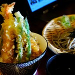 舞天 - ミニ天丼の麺セット