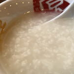 中華食堂 コウチン - ランチセットの無料お粥。優しい味。