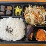 創作 手作り中華惣菜 かず - ザーサイと豚肉の炒め弁当　¥500