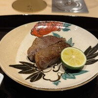 日本料理 山崎 - イチボのステーキ