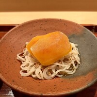 愚直に - このカラスミの蕎麦は美味い‼️