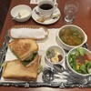 菊竹珈琲堂 - サンドイッチセット（ロミオ:アンチョビと野菜のイタリアングリルサンド）1,090円