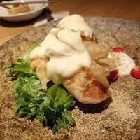 ブリル飯店 - 海老マヨ 特製レアチーズ添え