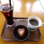 mokumokuとまとcafe - ドリンク＆苺のデザート(2014.4.19訪問)