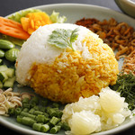 Southern Thailand specialty: rice with salad