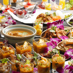 KOHSAMUI  BY CHEDI LUANG - トロピカル　ランチビュッフェ（ホリディ）Tropical lunch buffet (Holiday)
      太陽の降注ぐテラスで，南タイの本格的なタイ料理をお楽しみ下さい。ホリデースペシャルメニューによるタイ料理15種類+　クラブスタイルのホットサンド2種，フィンガーフードやボウルデザート3種など