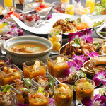 Tropical All-you-can-eat buffet (weekdays) 11:30-15:00 LO 1738 (tax included)