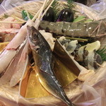 あ～、胸が高鳴る～♪　すげーぜ！　コースのいろり焼串