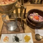 Gion Duck Rice - お出汁をこします