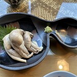 うなぎ亭 友栄 - 大好きな【割きたてのきも-ワサビ】生醤油で❤️