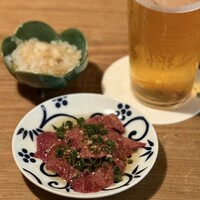 炭火焼鳥とり央 - 肝刺し