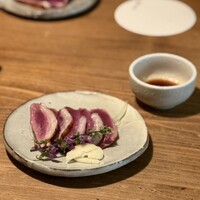 炭火焼鳥とり央 - 鴨のタタキ