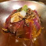 美酒和彩 晃 - 鉄火丼に薬味のせました！